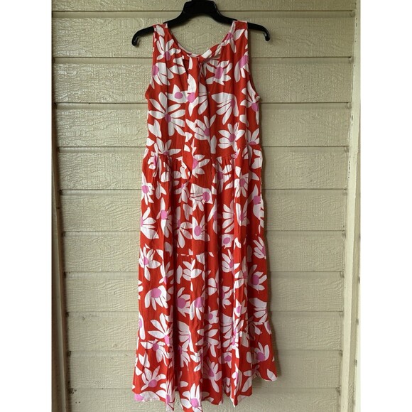 Mister Zimi womens Olivia Midi Dress size 8 AU (4 US) Red Daisy Tie Back $179 - Picture 4 of 9
